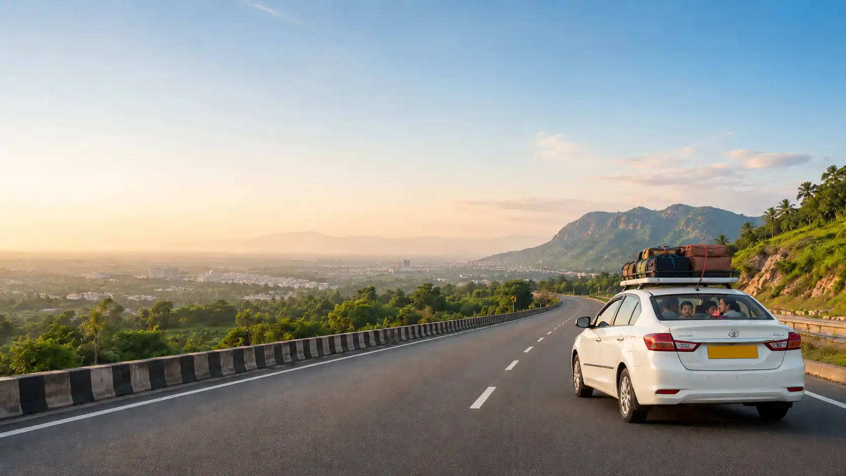 Round-trip cab from Bangalore outstation taxi service